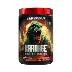 big muscles karnage pre workout 60 servings watermelon lime