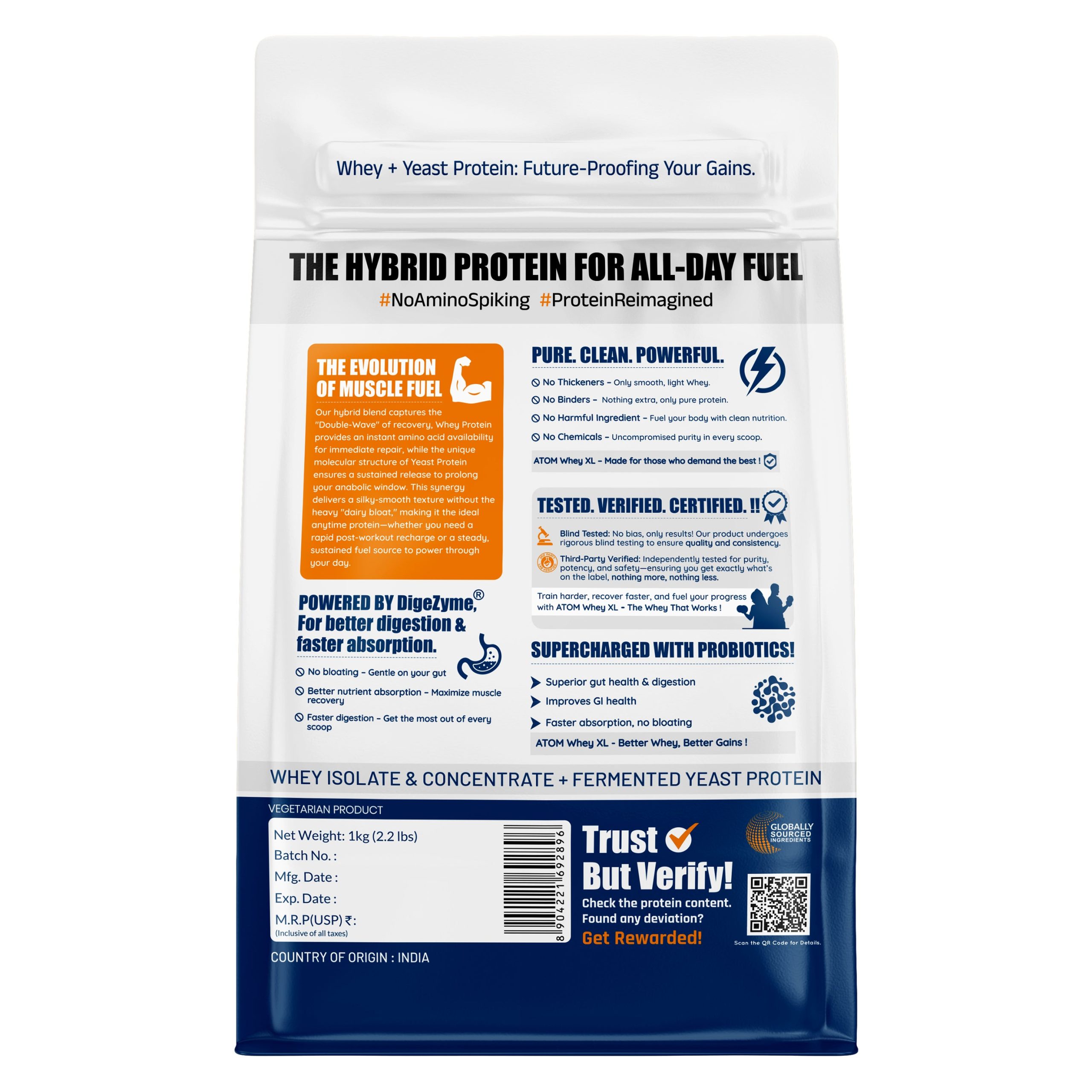 atom whey protein with yeast 1kg double rich chocolate product back image 1.jpg
